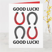 幸運の蹄鉄　幸運の蹄鉄 カード (黄色い花)