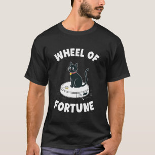 幸運の車輪のロボット掃除機 ふざけた猫 6 Tシャツ