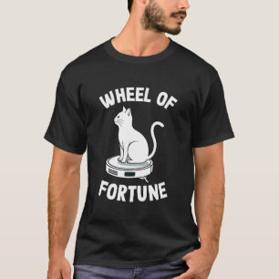 幸運の車輪のロボット掃除機 楽しいネコ 1 Tシャツ