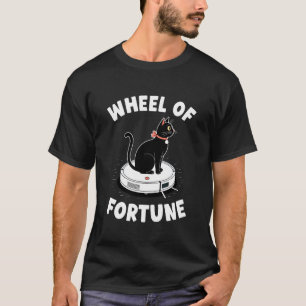 幸運の車輪 猫 ジョーク ロボット掃除機 猫 Tシャツ