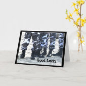 幸運の軍隊は挨拶状を追い出します カード (黄色い花)