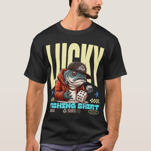 幸運の釣りシャツ Tシャツ (正面)