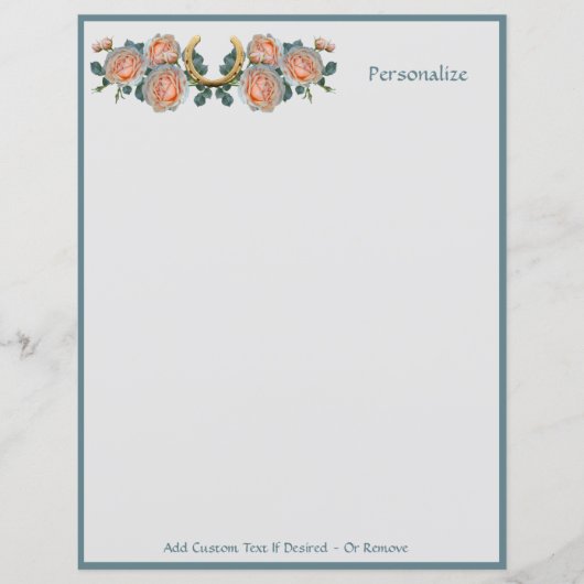 幸運の馬蹄形のフローラのパーソナライズ (正面)