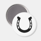 幸運の馬蹄形 マグネット (正面/裏面)