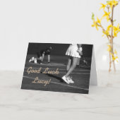 幸運のcustomisibleテニスカード カード (黄色い花)