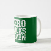 幸運はゼロ Funny St Patrick's Day アイリッシュ コーヒーマグカップ (正面右)