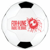 幸運は勇敢なイングランドのサッカーを好む サッカーボール (正面)