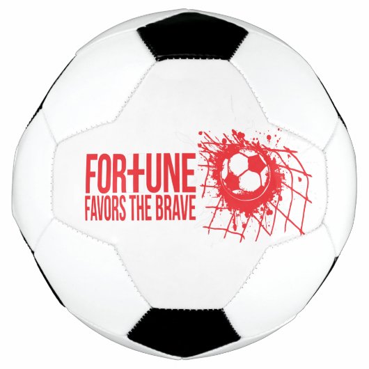 幸運は勇敢なイングランドのサッカーを好む サッカーボール (正面)