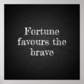 幸運は木炭の勇気付けられるポスター ポスター (正面)