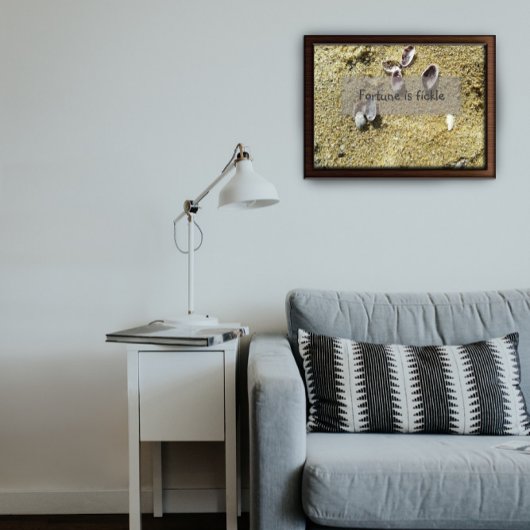 幸運は気まぐれな知恵のことわざポスター ポスター