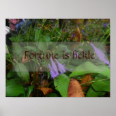 幸運は気まぐれな知恵のことわざポスター ポスター (正面)