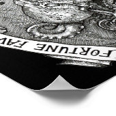 幸運は用意された物を好む(黒い背中) ポスター (角)