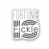 幸運は白いやる気を起こさせるステッカー シール (正面)