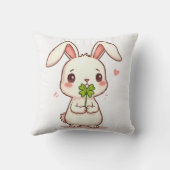 幸運をもたらす可愛いラビットクッション クッション (裏面)