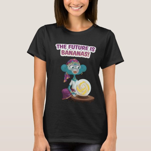 幸運を占うサル Tシャツ (正面)