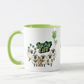 幸運を呼ぶアイルランドの羊のマグカップ Funny Irish Sheep Lucky Mug マグカップ (左)