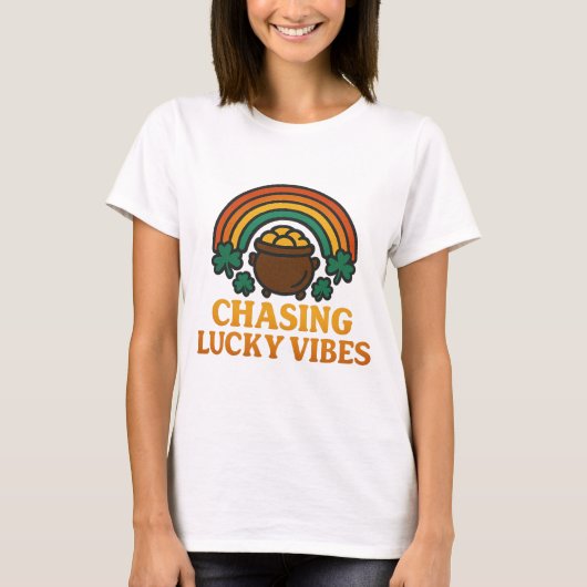 幸運を呼ぶ聖パトリック祭 Tシャツ (正面)