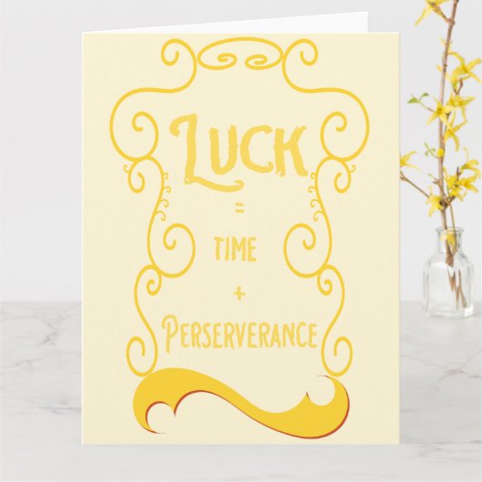 幸運を引き出す カード (黄色い花)