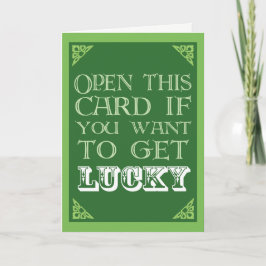 幸運を得おもしろいる – St. Patrick's Day カード