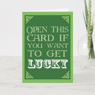幸運を得おもしろいる – St. Patrick's Day カード