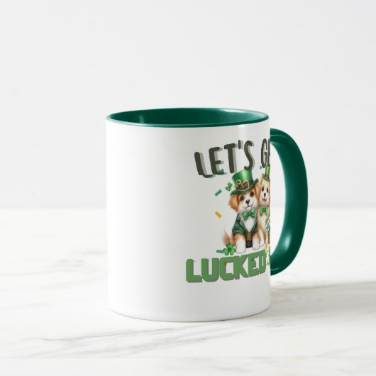 幸運を得よう、バイワーテリア犬 マグカップ (正面右)