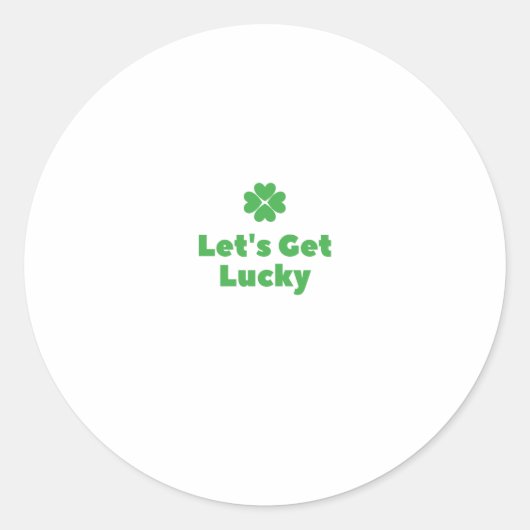 幸運を得よう ラウンドシール (正面)