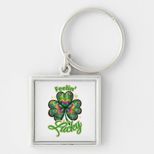 幸運を感じる キーホルダー (正面)