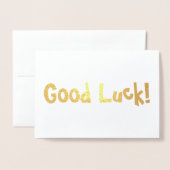 幸運を祈ってる！ 箔カード (封筒付き正面)