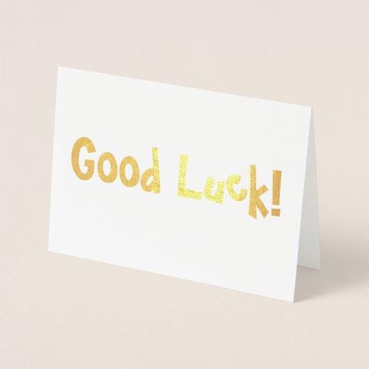 幸運を祈ってる！ 箔カード (正面)