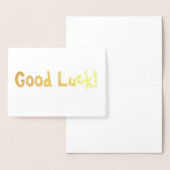 幸運を祈ってる！ 箔カード (ディスプレー)