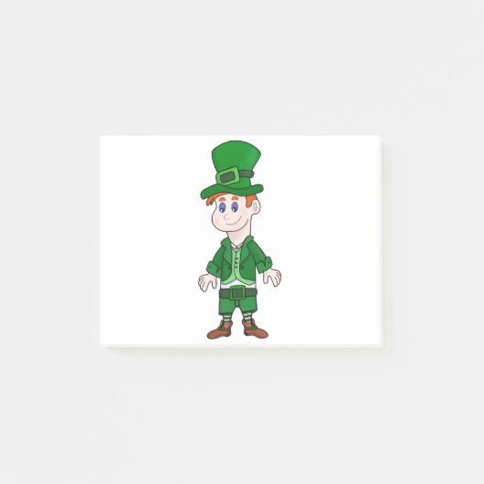 幸運を祈って全てが緑色に変わる ポストイット (正面)