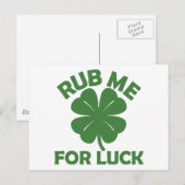 幸運を祈って擦って ポストカード (正面/裏面)