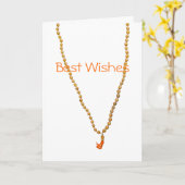 幸運を祈りますのノウサギのKrishnaの挨拶状 カード (黄色い花)