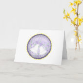 幸運を祈りますの結婚式の招待状 カード (黄色い花)