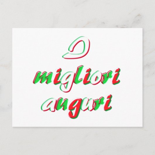 幸運を祈りますカード ポストカード (正面)