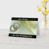 幸運を祈ります カード (黄色い花)