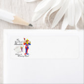 幸運を祈るエアデイル・テリア ラベル (インサイチュ)