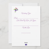 幸運を祈るフラットカード シーズンカード (裏面)