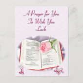 幸運を祈る祈りの言葉 ポストカード (正面)