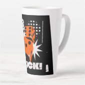 幸運を祈る カフェラテマグ (右アングル)