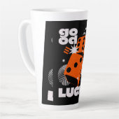 幸運を祈る カフェラテマグ (左アングル)