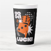 幸運を祈る カフェラテマグ (正面)