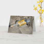 幸運を祈る カード (黄色い花)