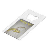 幸運を祈る！ クレジットカード栓抜き (正面アングル)