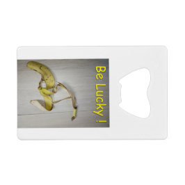 幸運を祈る！ クレジットカード栓抜き