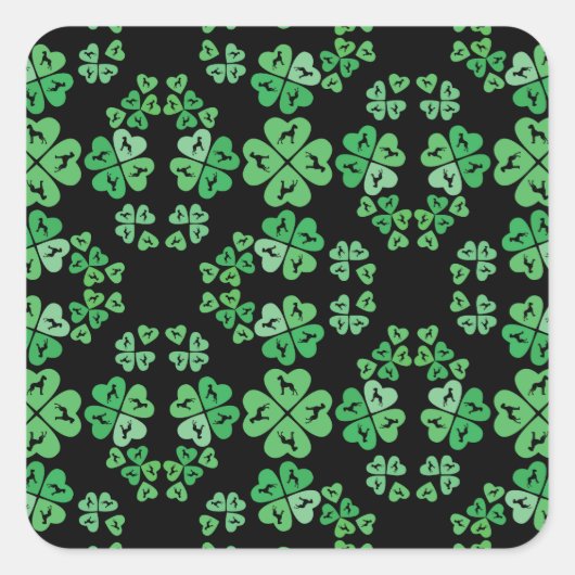 幸運を祈る スクエアシール (正面)