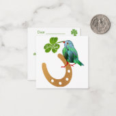 幸運を祈る ノートカード (正面/裏面インサイチュ)