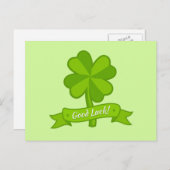 幸運を祈る ポストカード (正面/裏面)