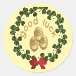 幸運を祈る ラウンドシール