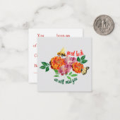 幸運を祈恋しく思る ノートカード (正面/裏面インサイチュ)